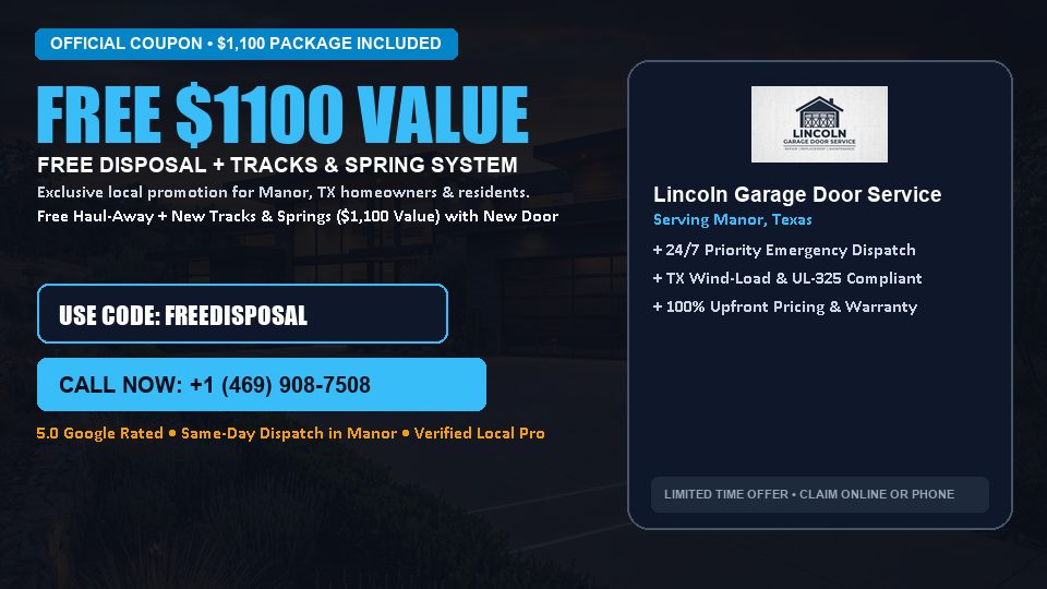Lincoln Garage Door Service FREE Haul-Away & Heavy-Duty Tracks with New Door